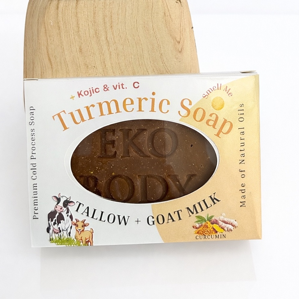 Turmeric Soap with Tallow and Goat Milk